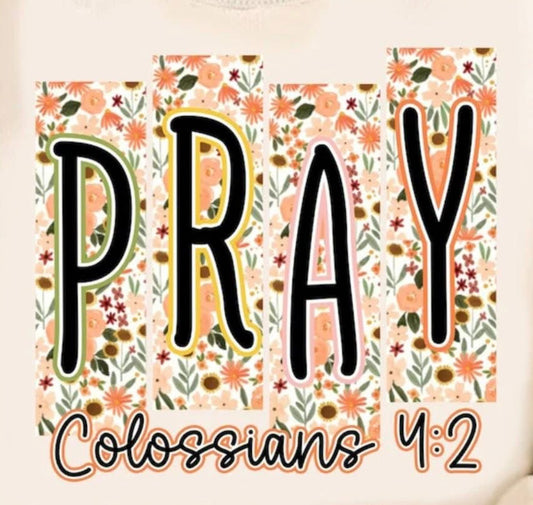Pray Colossians 4:2