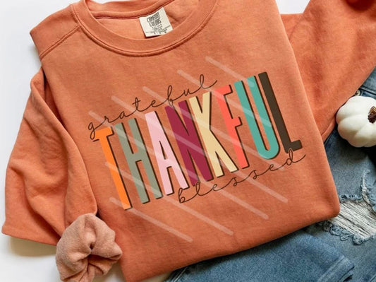 Grateful Thankful Blessed