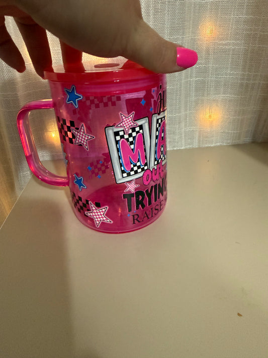 Just A Mama 16 Oz Glass Mug