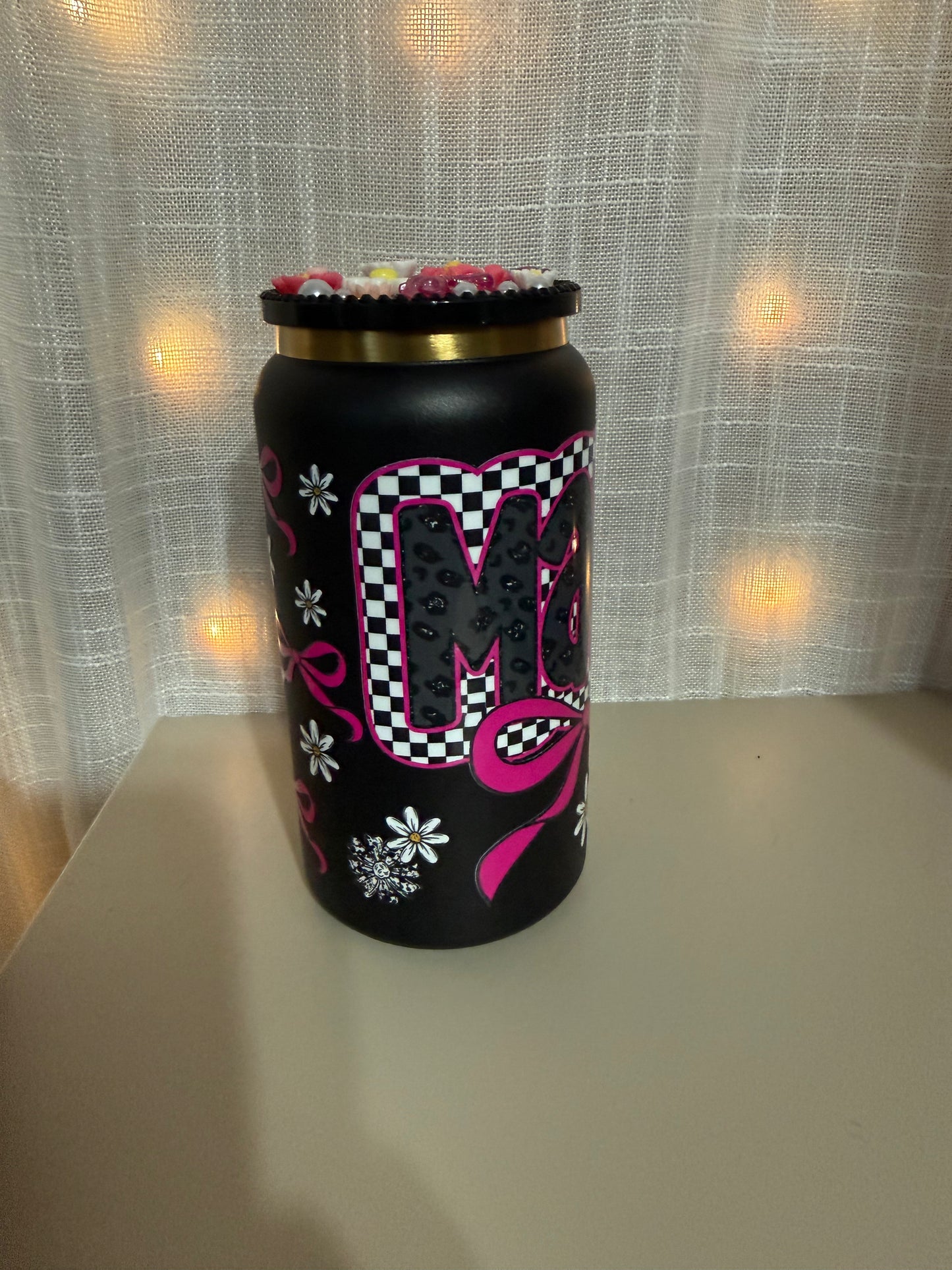 Mama Bow 16 Oz Stainless Libby