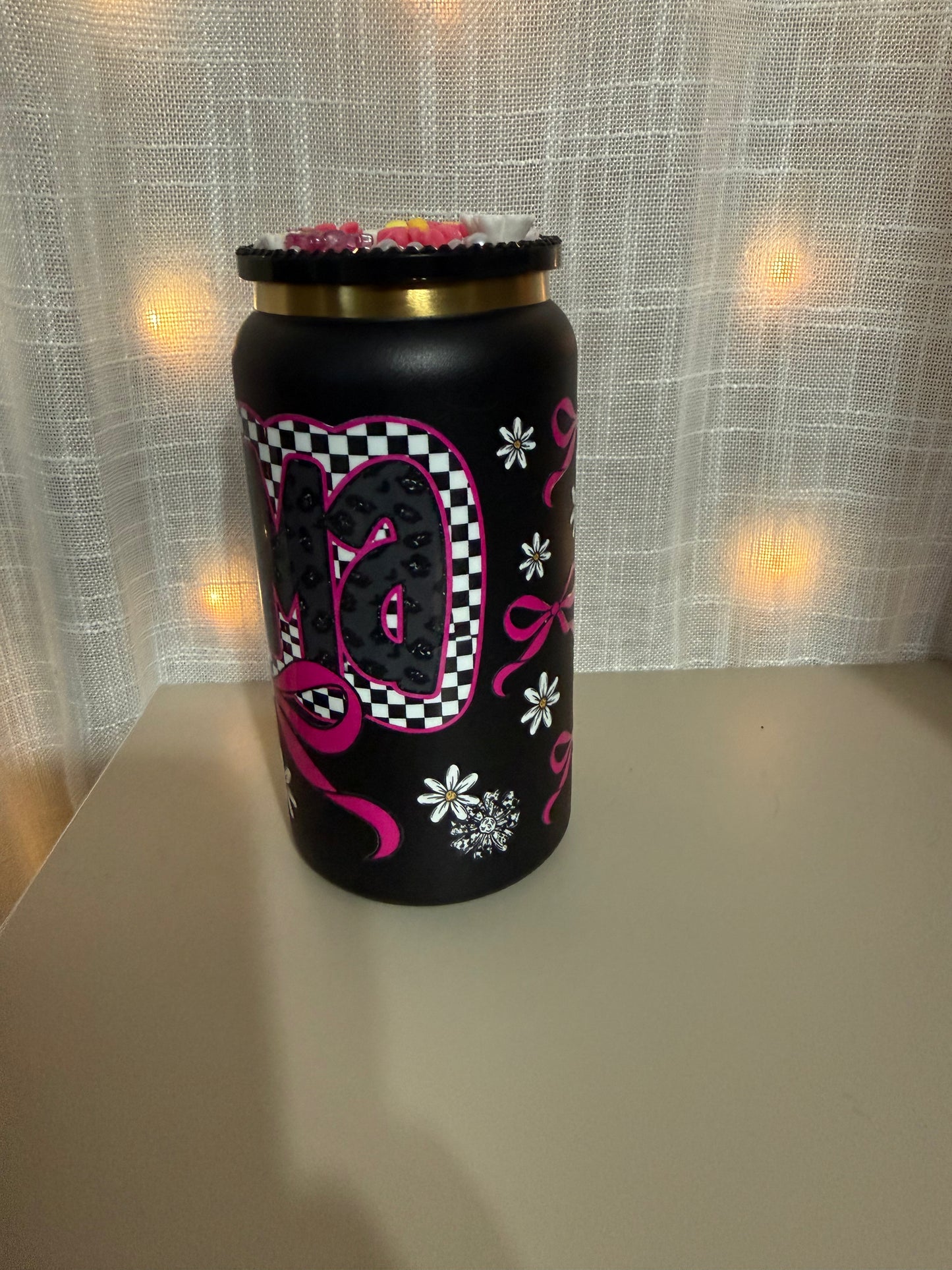Mama Bow 16 Oz Stainless Libby