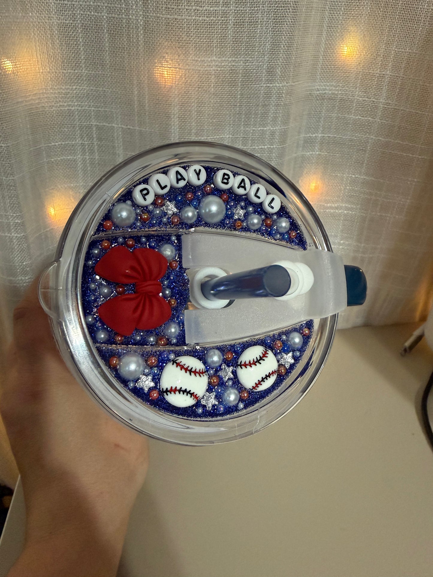 Baseball Mama 30 Oz Glass