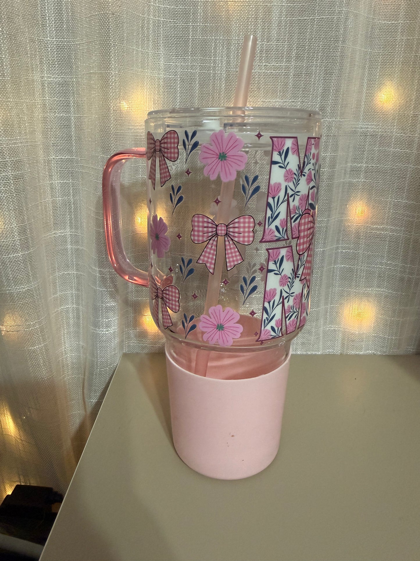 Pink Mama 30 Oz Glass