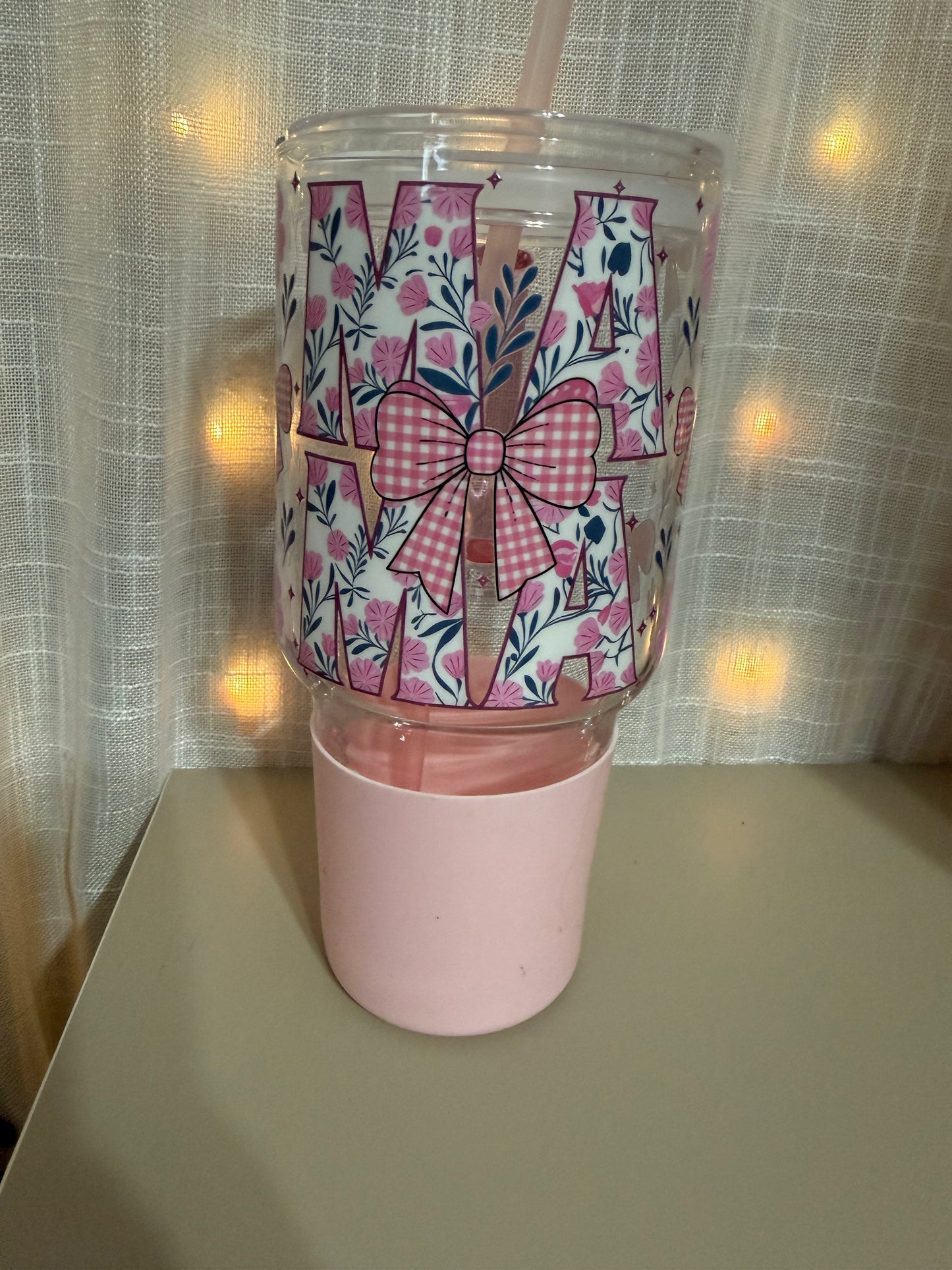 Pink Mama 30 Oz Glass