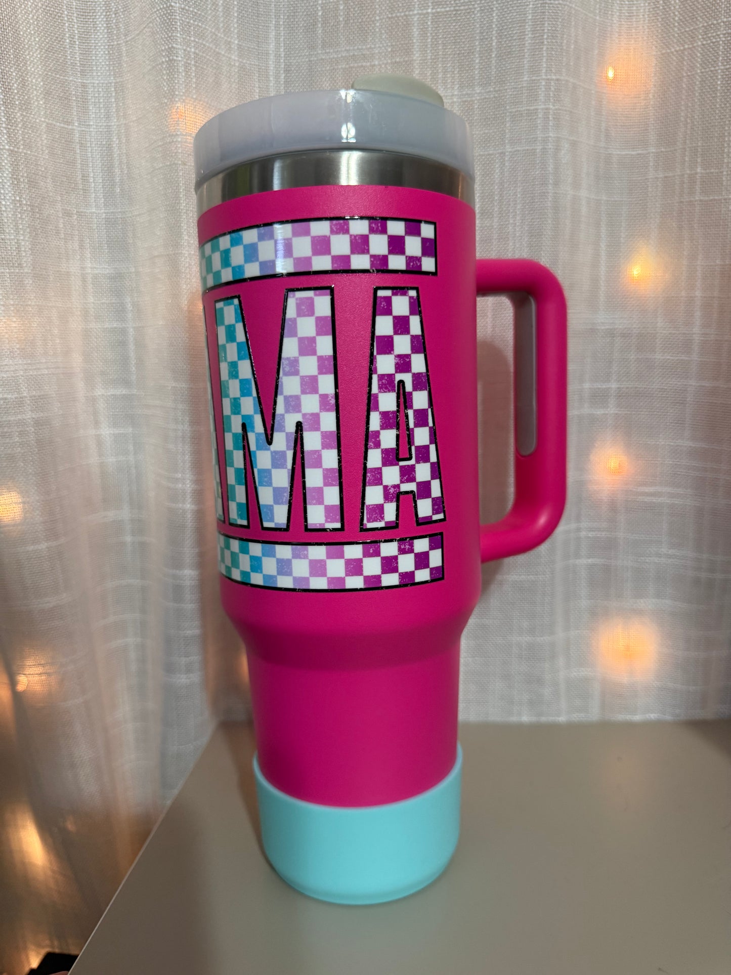 Checkered Mama 40 Oz